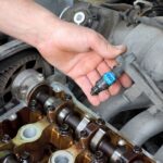 A person indicating diesel injectors problems