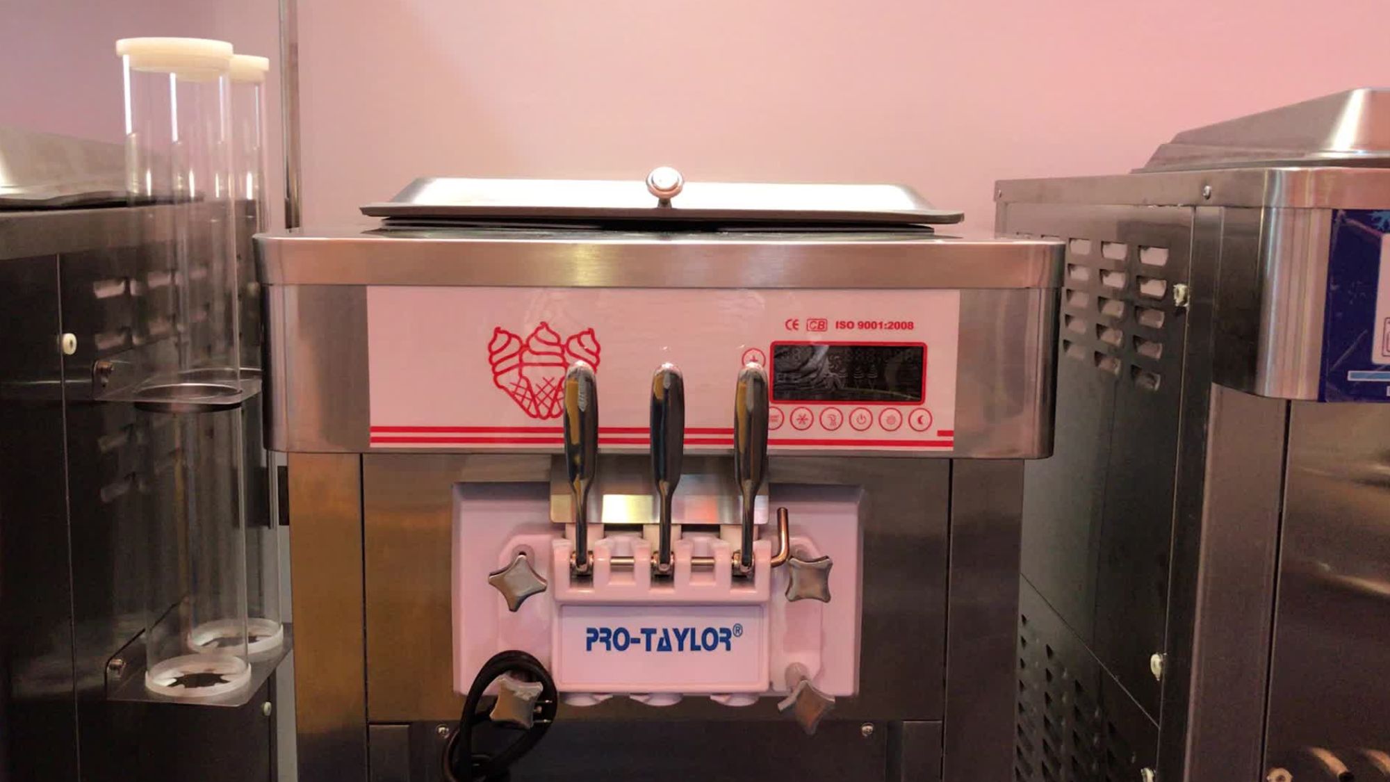A well cleaned Taylor soft serve ice cream machine